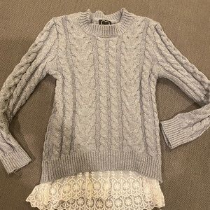 Girls gray sweater